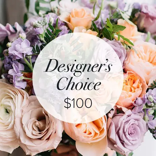 Designers choice dollar 100 with flower background
